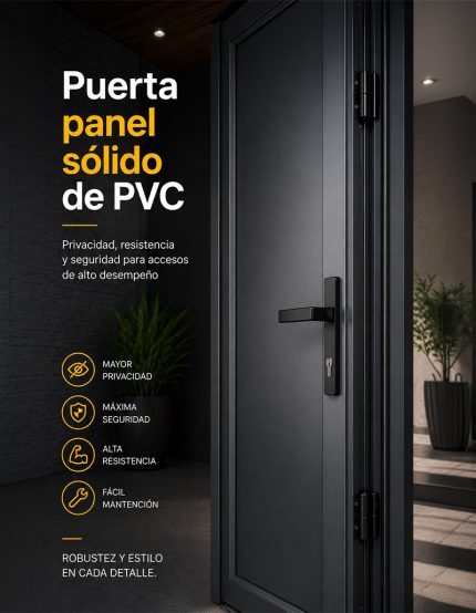 Puerta Panel Sólido de PVC